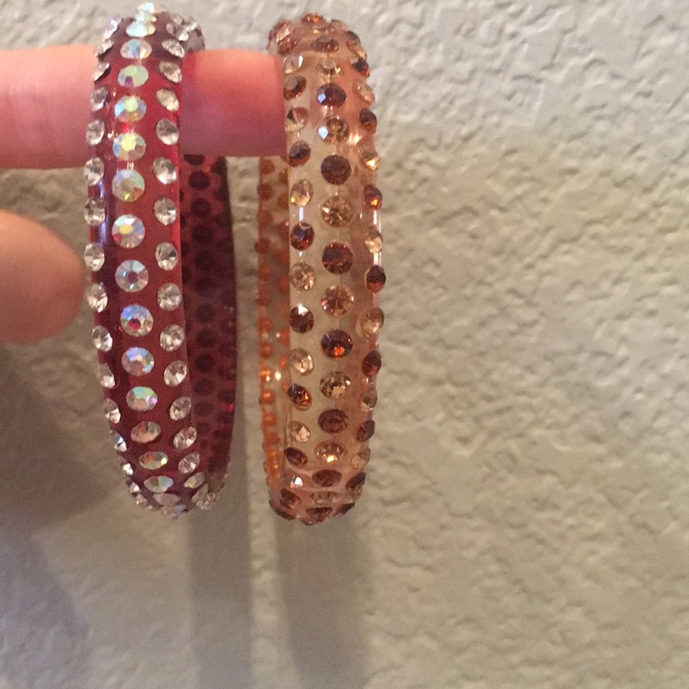 2 bangle bedazzled bracelets!